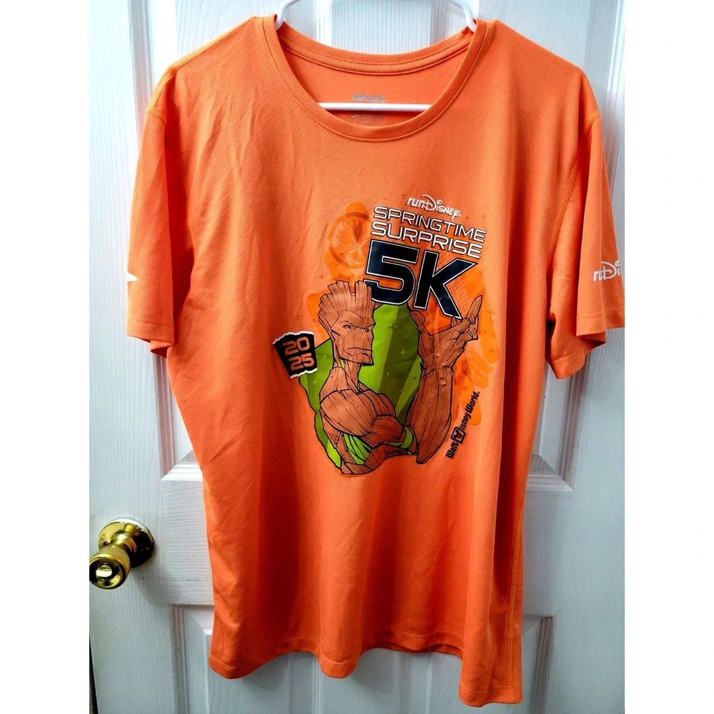 runDisney 2025 Walt Disney World Springtime Surprise 5K Groot Adult Large Orange